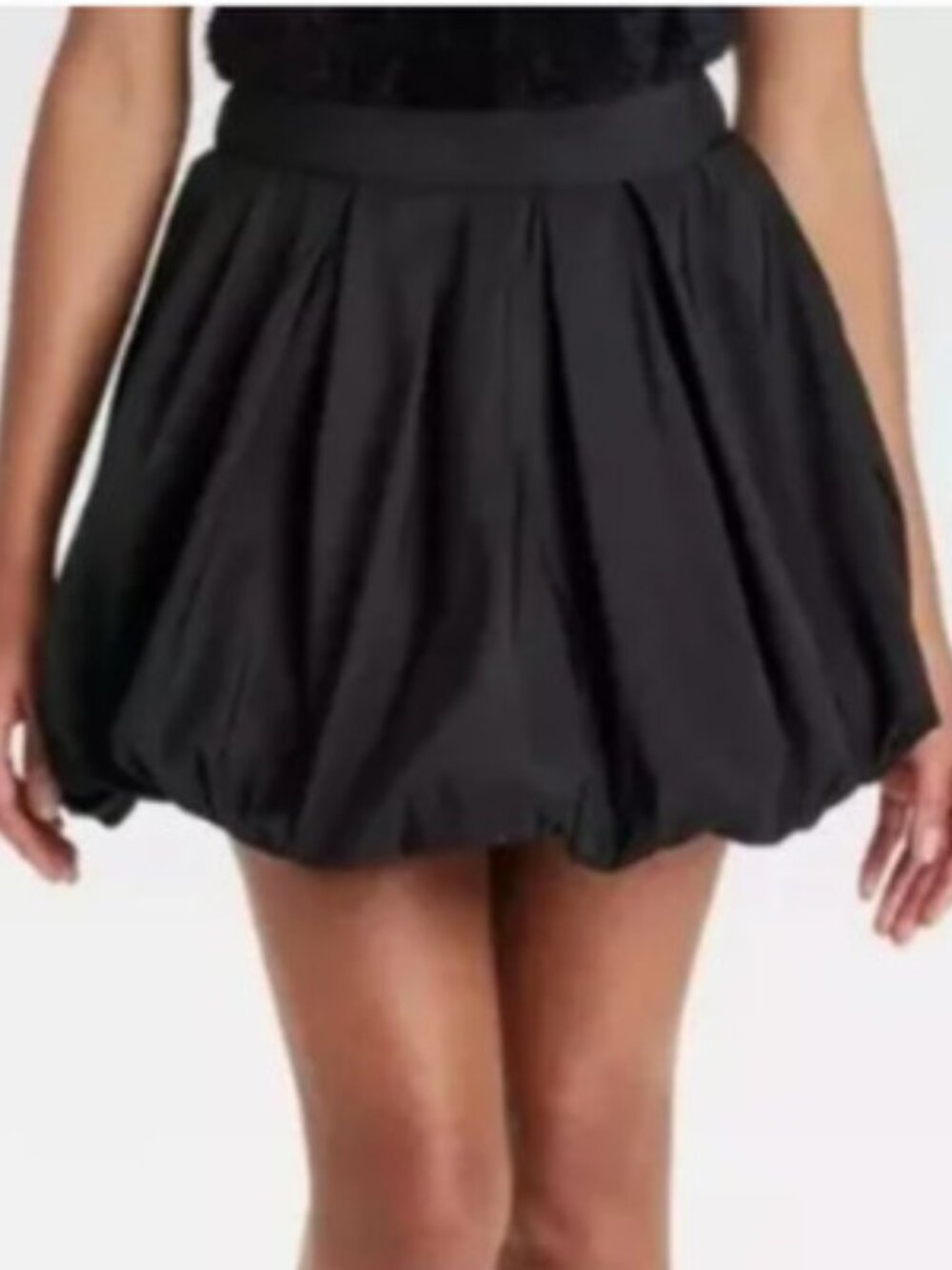 NEW w/Tags A New Day Mini Balloon/Bubble Skirt - Black - Sz Medium